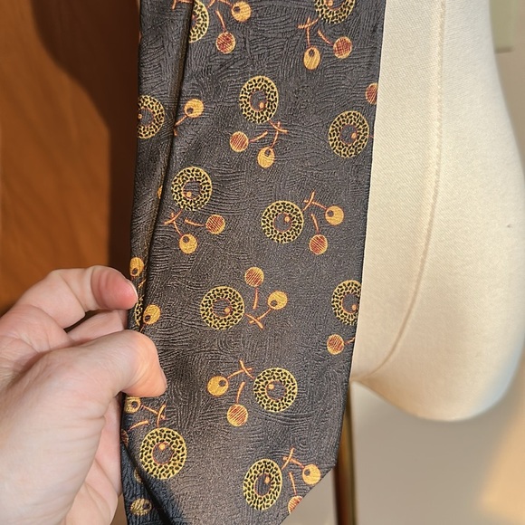 Fendi vintage blue Tie with Gold Accents - Picture 2 of 3